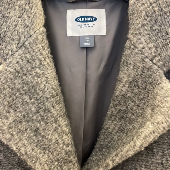 Old Navy size XS gray pea coat - Picture 2 of 5